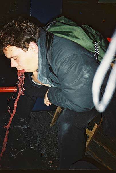 wine shit vomit