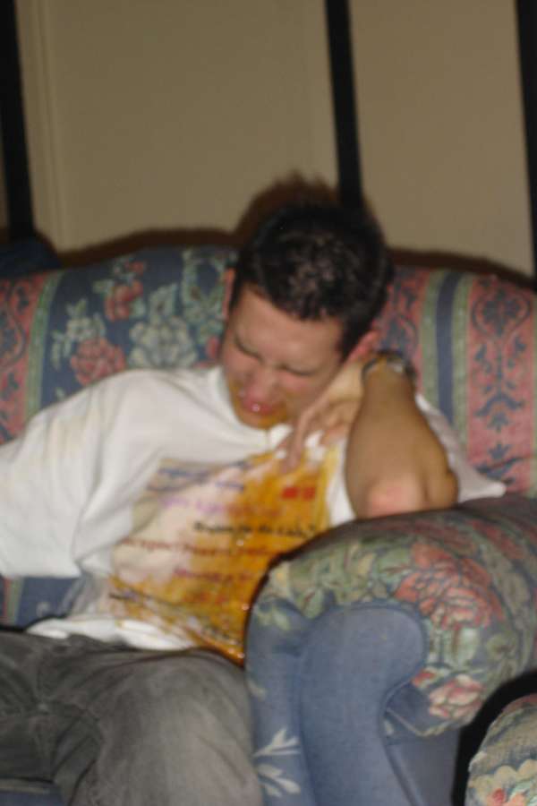 Chris Spreads the Love vomit