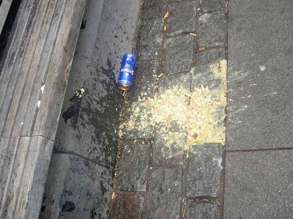 Is that yours? vomit