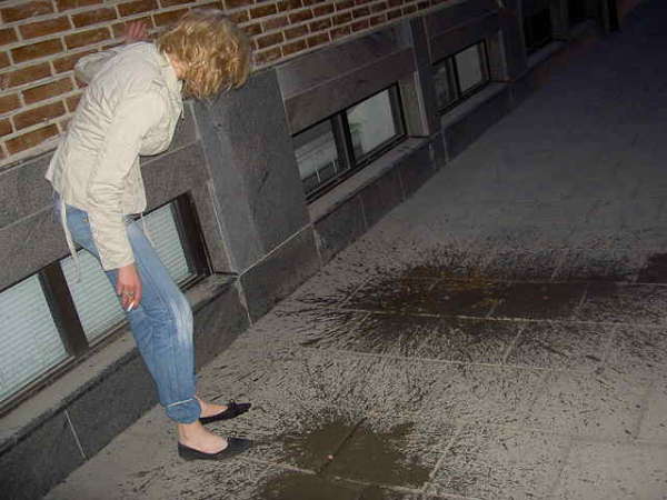 Drank 2 much that evening vomit