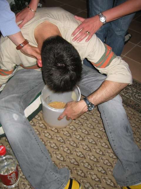 Dans le sceau ! vomit