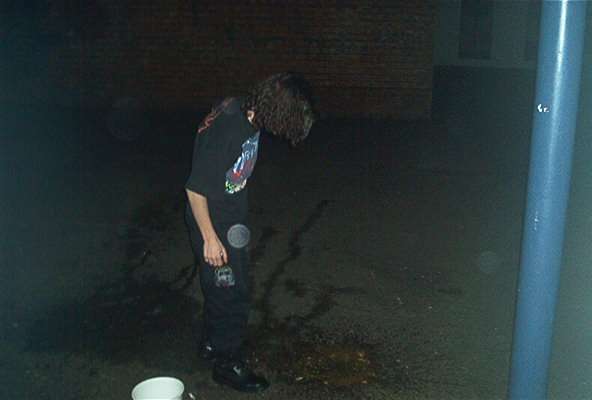 Me after waaay to much wiskey, beer, wine and port vomit