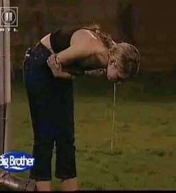 Big Borther-Girl puking vomit