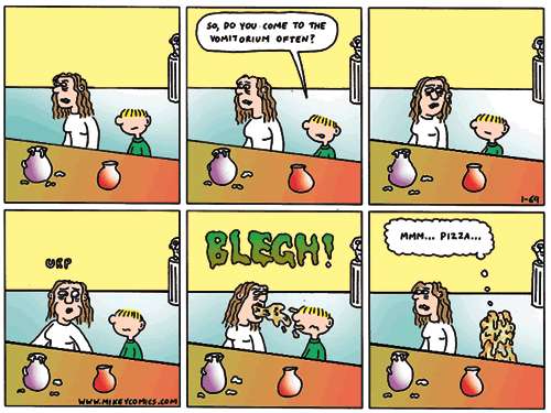 Comic about a girl purging! vomit