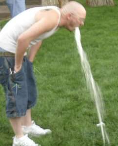 GOT MILK? vomit