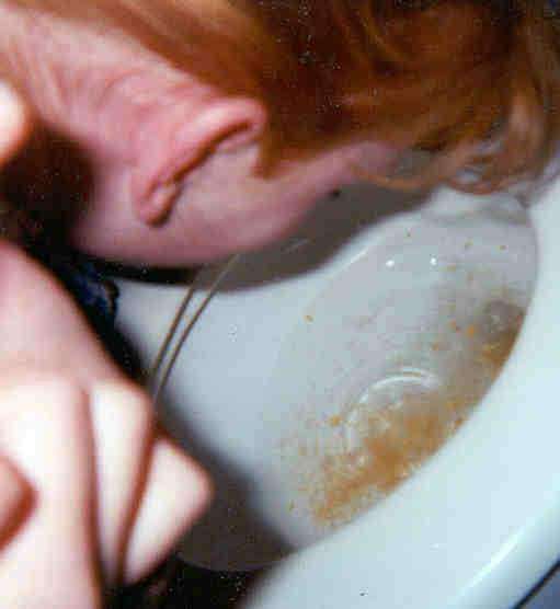 Sweet girls pukes...! vomit